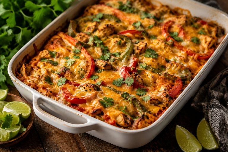 chicken fajita casserole